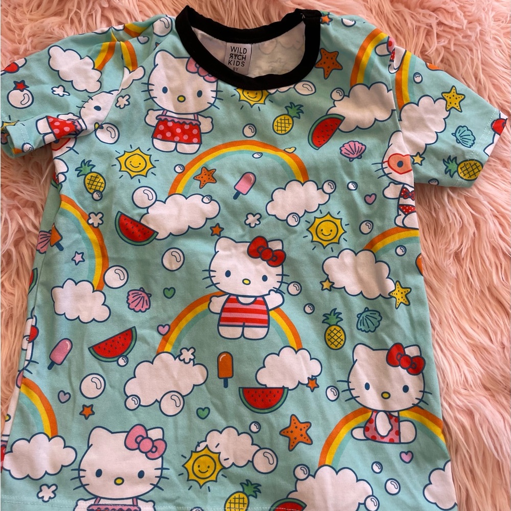 Wild Rich kids size 8 new hello kitty